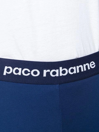 Shop Paco Rabanne Stirrup Trousers - Blue