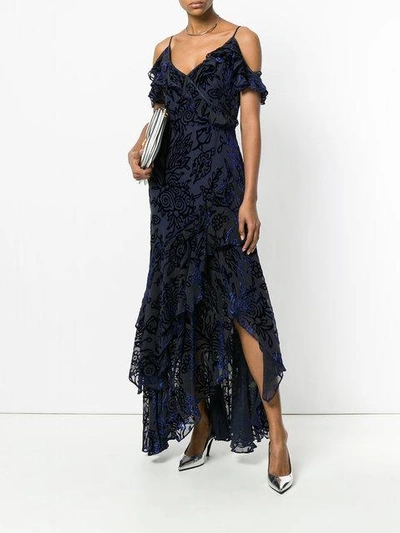 Shop Peter Pilotto Devore Velvet Gown