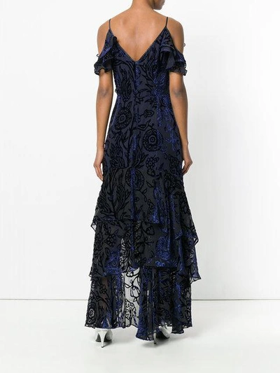 Shop Peter Pilotto Devore Velvet Gown