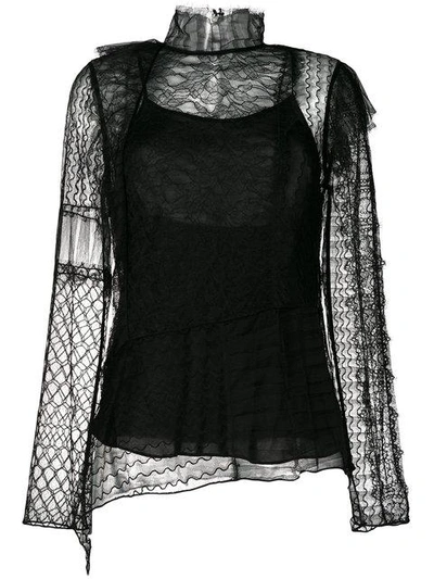 Shop 3.1 Phillip Lim / フィリップ リム Lace Embroidered Top In Black