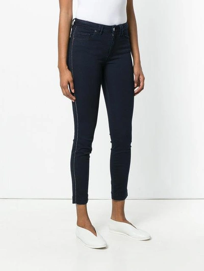 Shop D-exterior Cropped Trousers In Blue