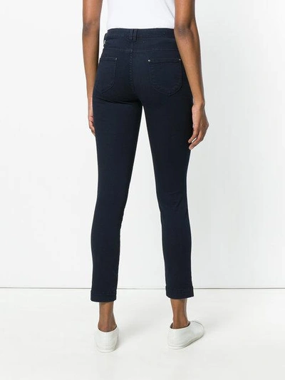 Shop D-exterior Cropped Trousers In Blue