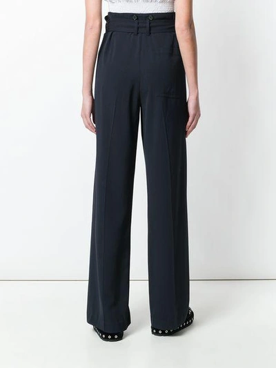 Shop 3.1 Phillip Lim / フィリップ リム Belted Flared Trousers In Blue