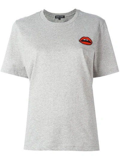 Shop Markus Lupfer Lara Lip Alex T-shirt In Grey