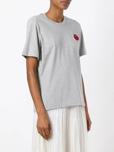 Shop Markus Lupfer Lara Lip Alex T-shirt In Grey