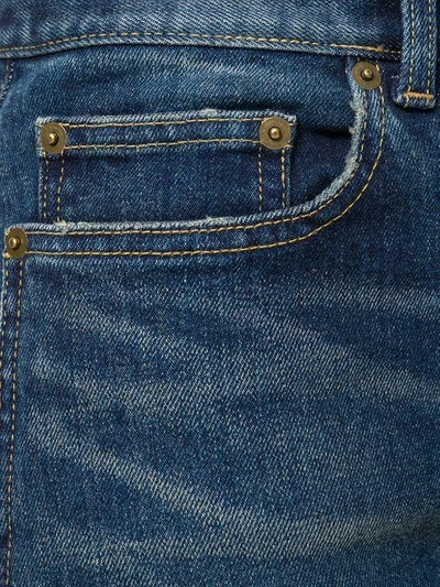 Shop Saint Laurent Skinny Fit Jeans In Blue