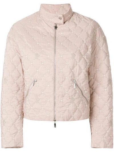 cropped quilted jacket