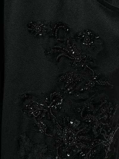 Shop Almaz Embellished Distressed Trousers - Black