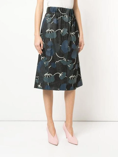 Shop Marni Elasticated A-line Skirt