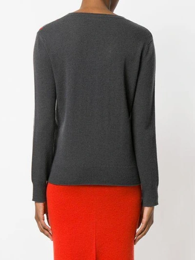 Cashmere In Love Sanem Striped Jumper In Grey