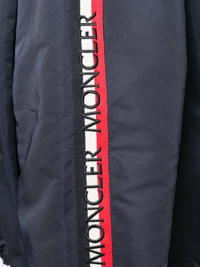 Shop Moncler Cropped Zip Jacket In Blue