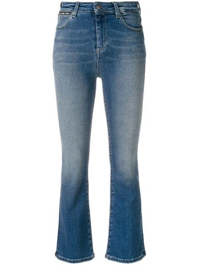 Shop Acynetic Cropped Bootcut Jeans - Blue