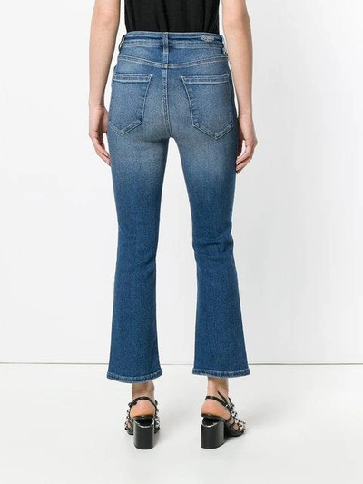 Shop Acynetic Cropped Bootcut Jeans - Blue