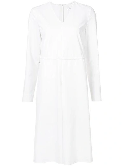 Shop Kuho Fitted Shirt Dress - White