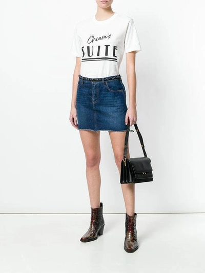 Shop Chiara Ferragni 'chiara's Suite' T-shirt In White