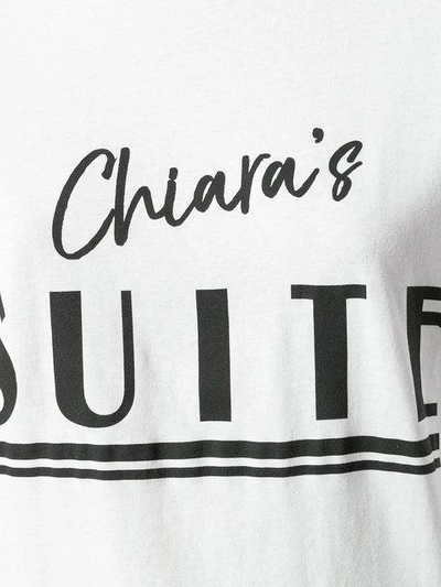 Shop Chiara Ferragni 'chiara's Suite' T-shirt In White
