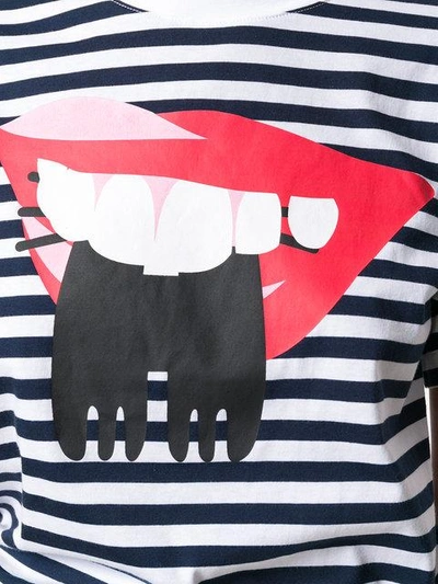 Shop Peter Jensen Jersey Lips T-shirt