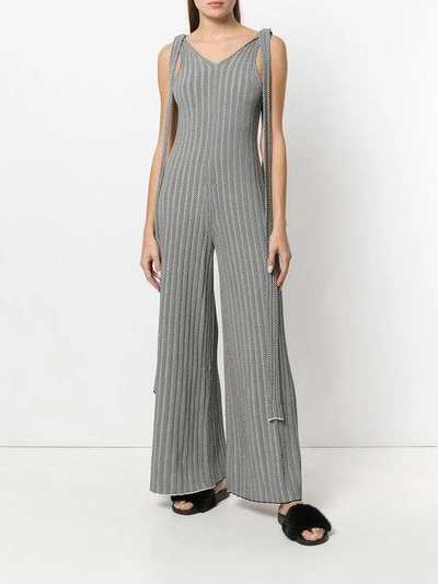 Shop Mrz Herringbone Knitted Jumpsuit - Black