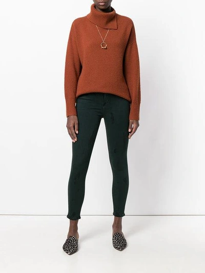 Shop J Brand Skinny Trousers In Green