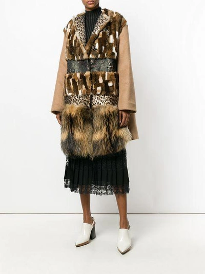 Shop Antonio Marras Panelled Coat In 207