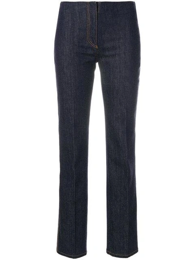 Shop Fendi Straight-leg Tailored Jeans In Blue
