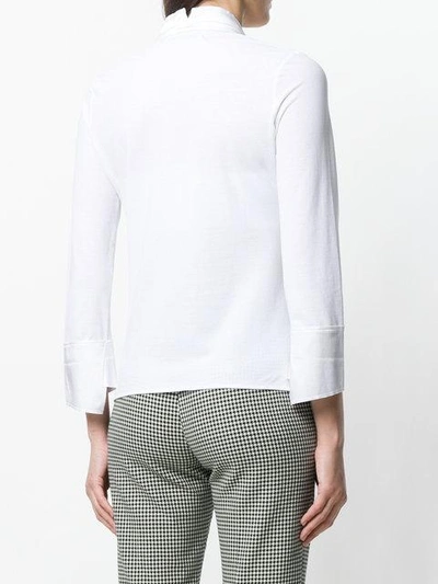 Shop Lamberto Losani V-neck Sweater - White