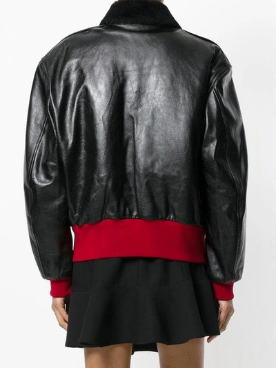 Shop Calvin Klein 205w39nyc Zipped Bomber Jacket In Black