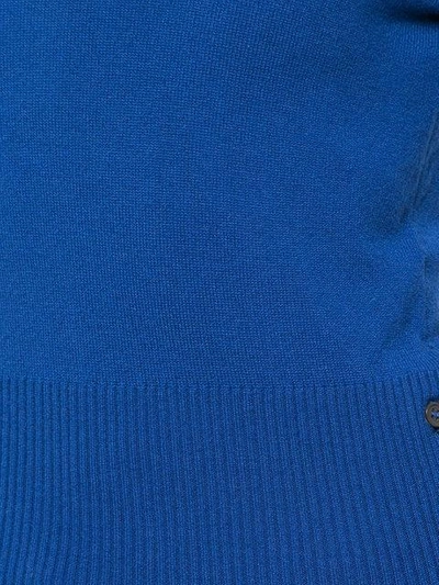 Shop Thom Browne Cashmere Classic Crew Neck Pullover In Blue