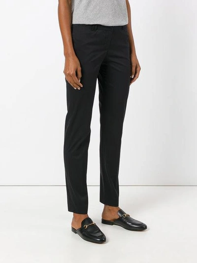 Shop Armani Jeans Skinny Tailored Trousers - Black