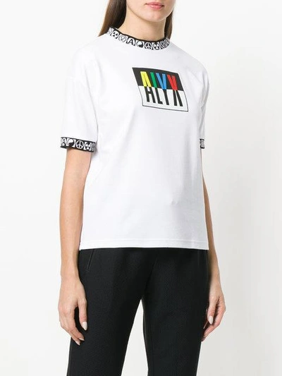 Shop Alyx 1017  9sm Logo Print T-shirt - White