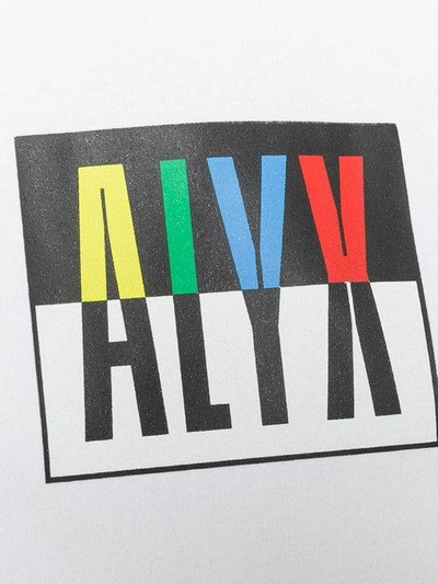 Shop Alyx 1017  9sm Logo Print T-shirt - White