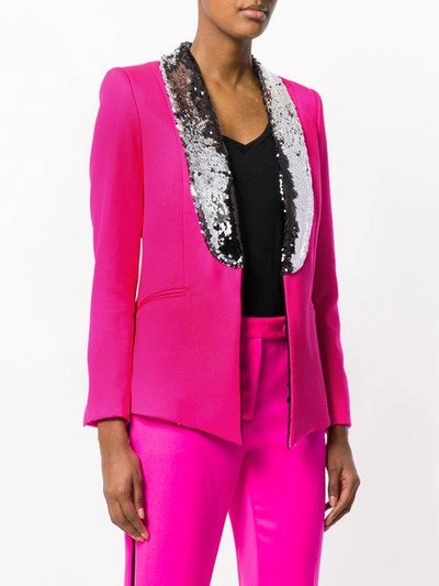 Shop Styland Sequin Embellished Blazer In Pink