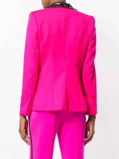 Shop Styland Sequin Embellished Blazer In Pink