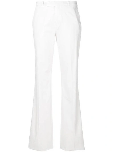 Shop Etro Tailored Trousers In White