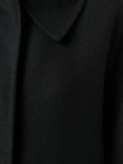 Shop Marni Button Down Boxy Coat In Black