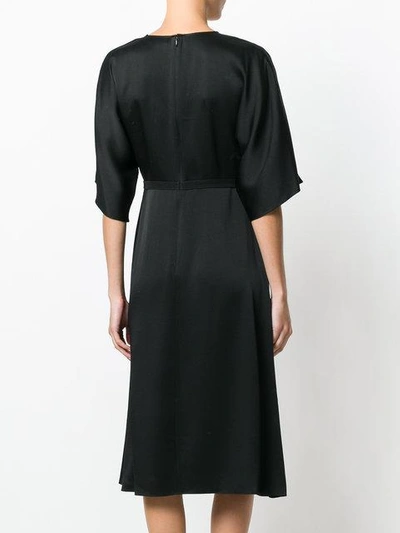 Shop Theory Kensington V-neck Dress In Black