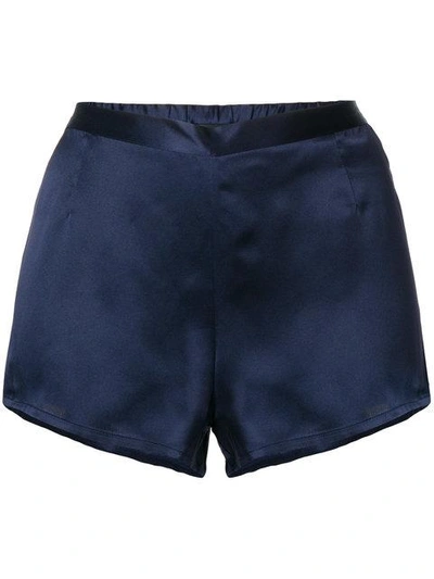 Shop La Perla Night Shorts - Blue