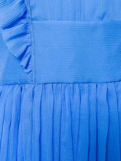 Shop N°21 Nº21 Pussybow Ruffle Dress - Blue