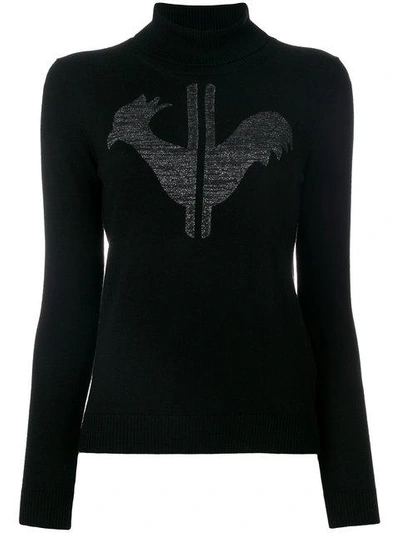 Shop Rossignol Logo Patch Roll-neck Sweater In Black