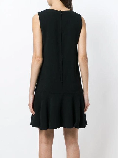 Shop Dolce & Gabbana Sacred Heart Appliqué Mini Dress In Black