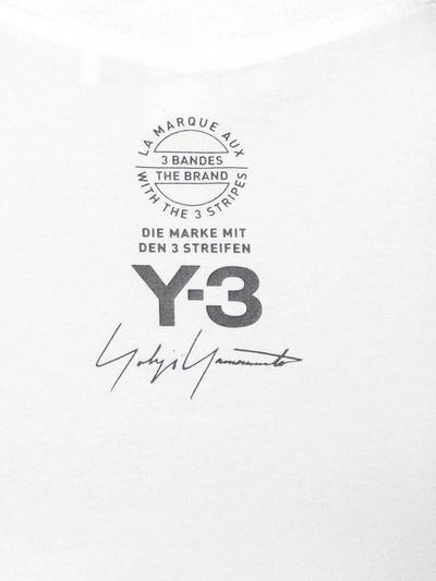 Shop Y-3 Crew Neck T-shirt In White