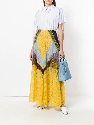 Shop Jil Sander Asymmetric Knitted Skirt