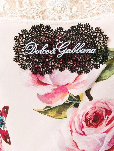 Shop Dolce & Gabbana Floral Camisole - Pink