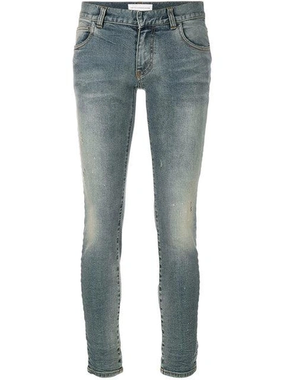 Shop Faith Connexion Faded Skinny Jeans In Blue