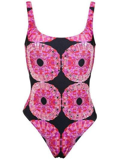 Shop Amir Slama Bikini Mit Abstraktem Print In Pink