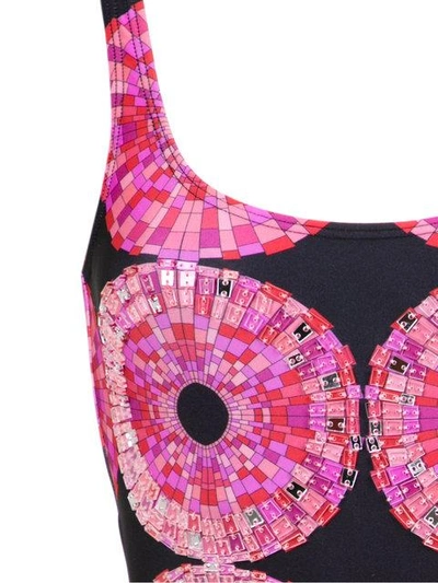 Shop Amir Slama Bikini Mit Abstraktem Print In Pink