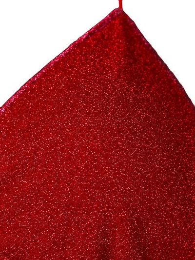Shop Oseree Lurex Triangle Bikini - Red