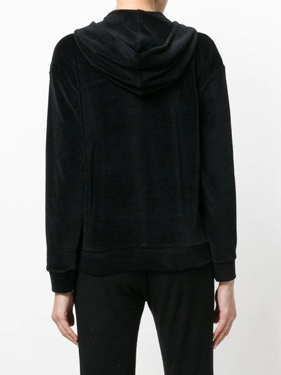 Shop Dsquared2 Underwear Hooded Zip Jacket In Black