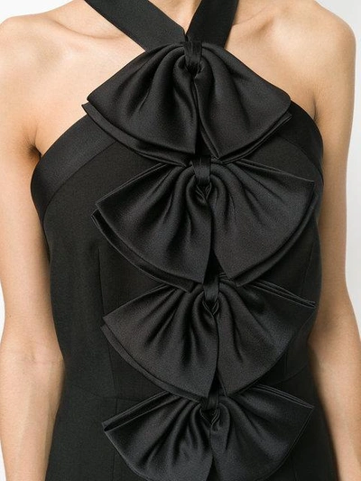 Shop Givenchy Halter Bow Jumpsuit In Black