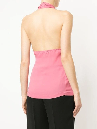 Shop Theory Halterneck Top In Pink